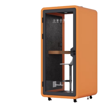 Orange Office Furniture Modern Booth