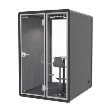 Dim Gray Office Soundproof