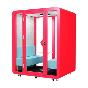 Light Red Acoustic Booth